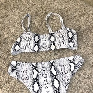 SHEIN snakeskin bikini